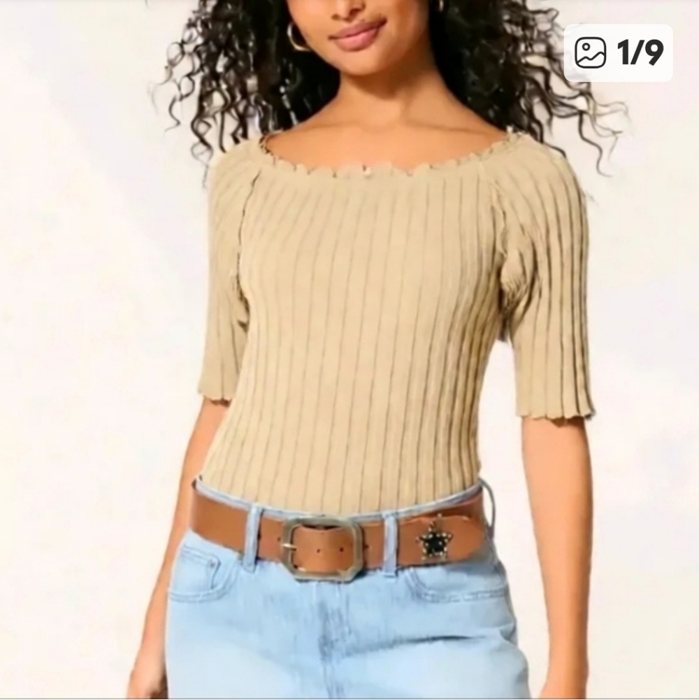 Free People Ribbed Cropped Top